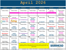 barrhead public swim schedule april 2026
